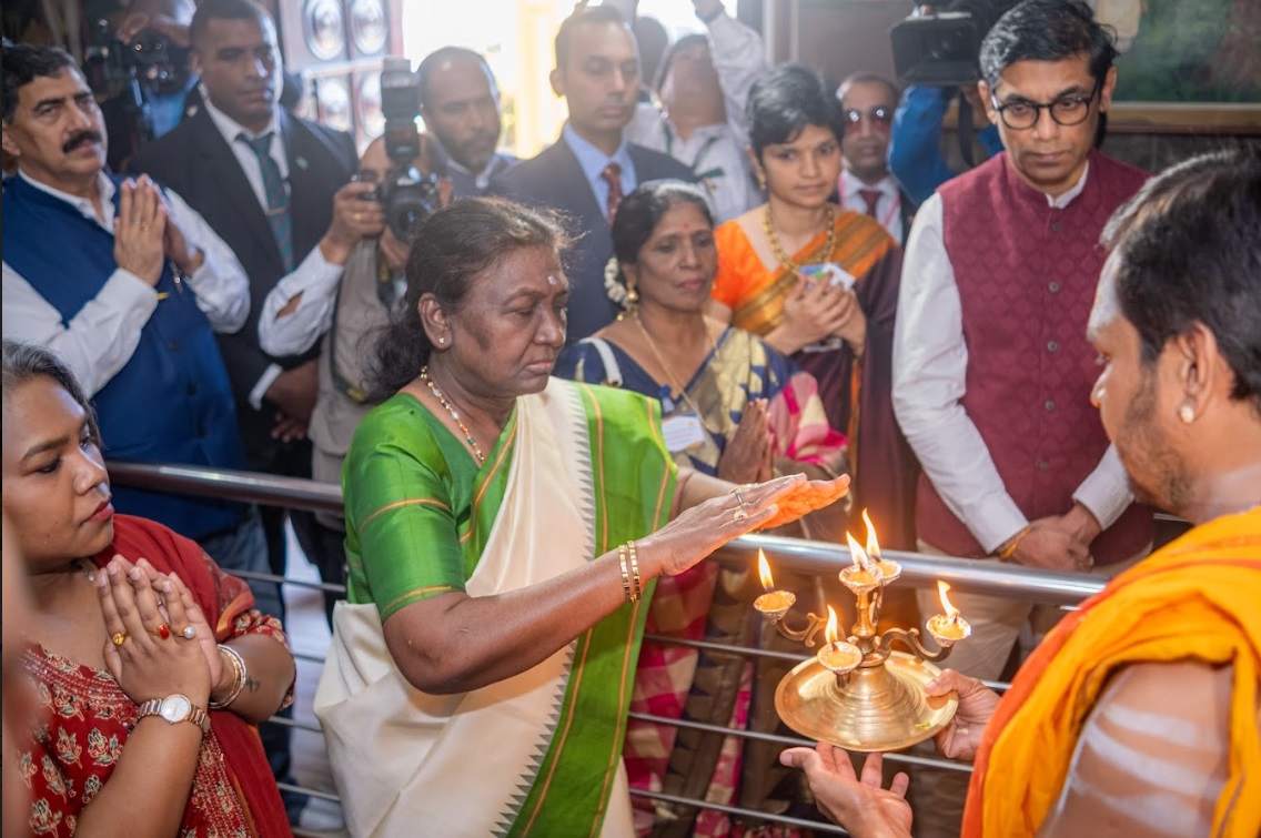 Hon. President of India visits Nadi Temple - 07.08.2024