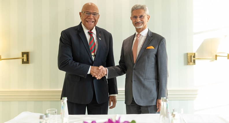 Fijian Prime Minister Hon. Sitiveni Rabuka met with Minister of External Affairs Hon. Dr. S. Jaishankar on the margins of the 61st Munich Security Conference in Munich, Germany.