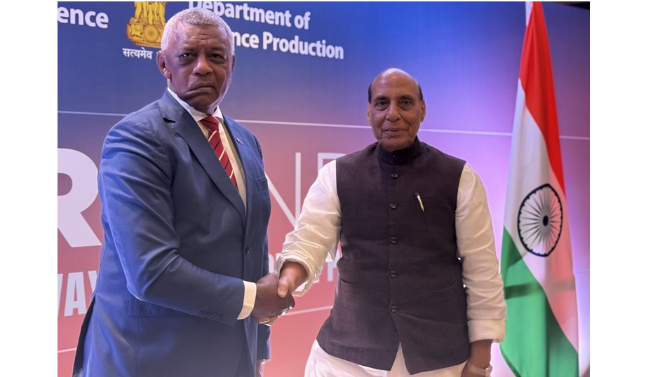 Fijian Minister for Defence and Veterans Affairs, Hon. Pio Tikoduadua met with India’s Defence Minister, Hon. Rajnath Singh, at the BRIDGE Defence Minister’s Conclave 2025 in Bengaluru, India.